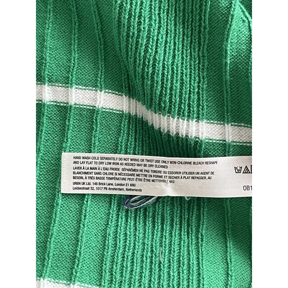 Anthropologie Daily Practice Sweater Dress Midi Green Stretch Preppy Sz L NWT - Picture 8 of 10
